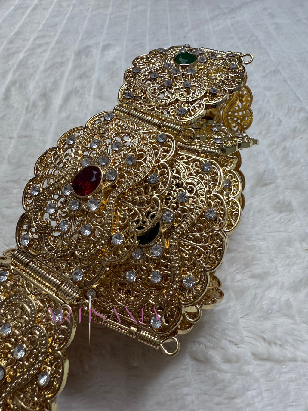 Ceinture métallique ajustable colorée - pour caftans, abayas, takchitas ou robes 👗✨