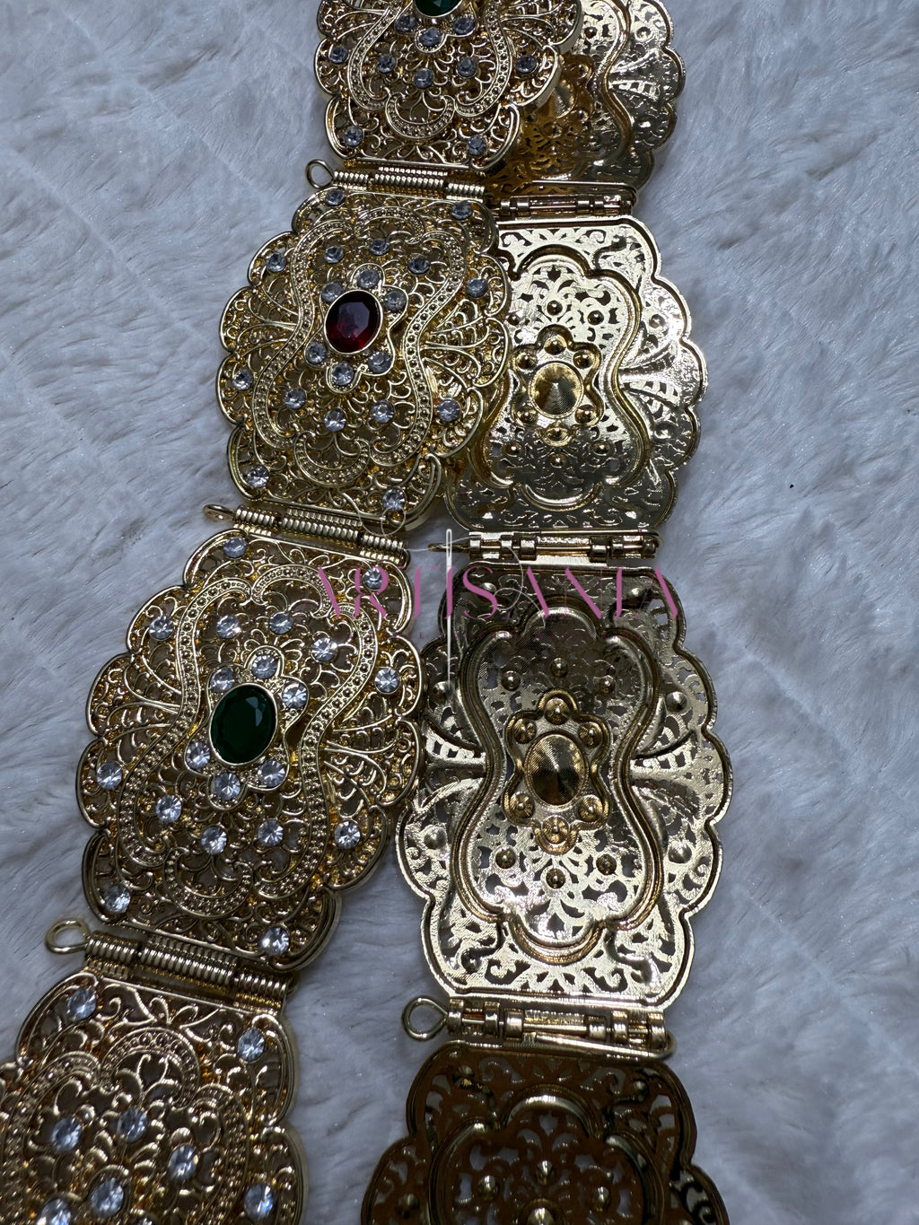 Ceinture métallique ajustable colorée - pour caftans, abayas, takchitas ou robes 👗✨
