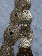 Ceinture métallique ajustable colorée - pour caftans, abayas, takchitas ou robes 👗✨
