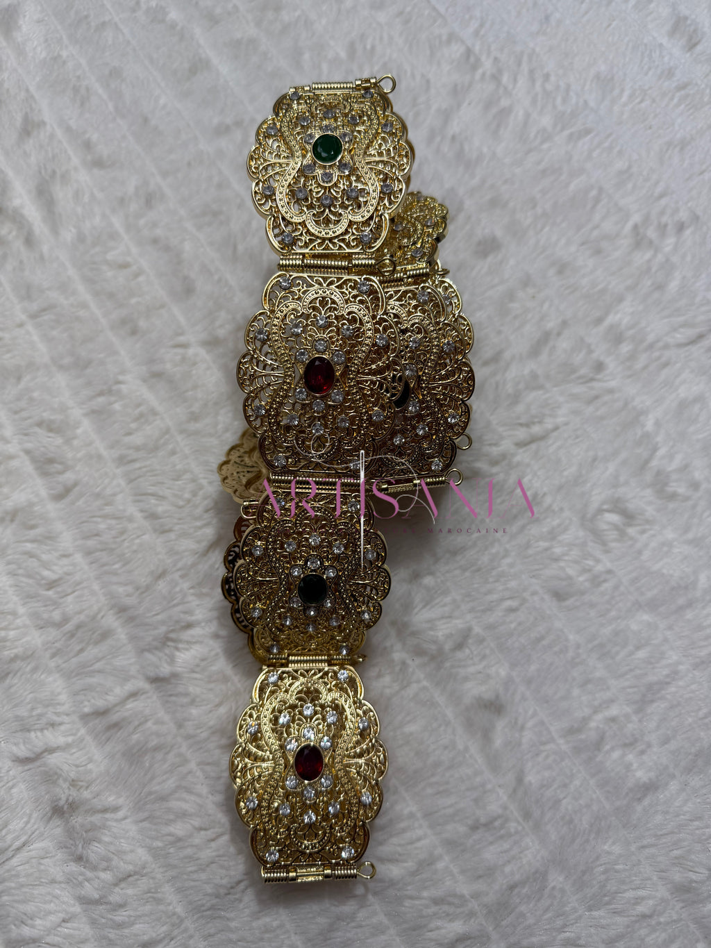 Ceinture métallique ajustable colorée - pour caftans, abayas, takchitas ou robes 👗✨