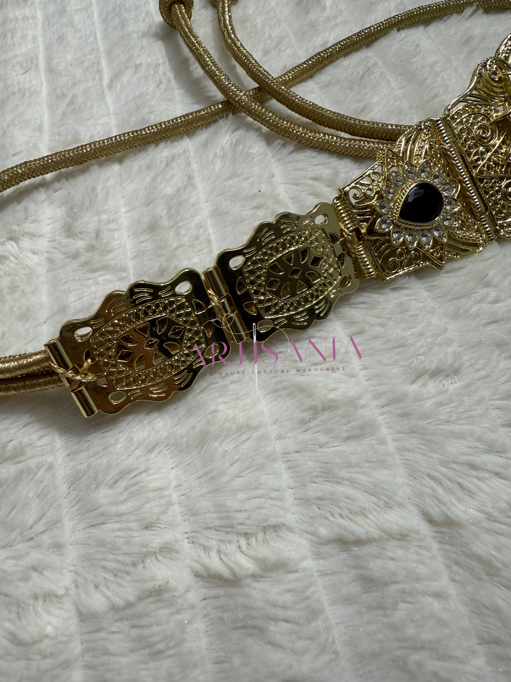 Ceinture métallique - dorée ajustable pour vos tenues simples ou traditionnelles 🇲🇦✨