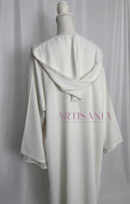 Jellaba marocaine blanche deux pièces - modèle Maryam 🪡🤍