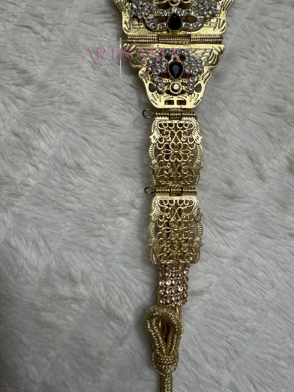 Ceinture métallique - dorée ajustable pour vos tenues simples ou traditionnelles 🇲🇦✨