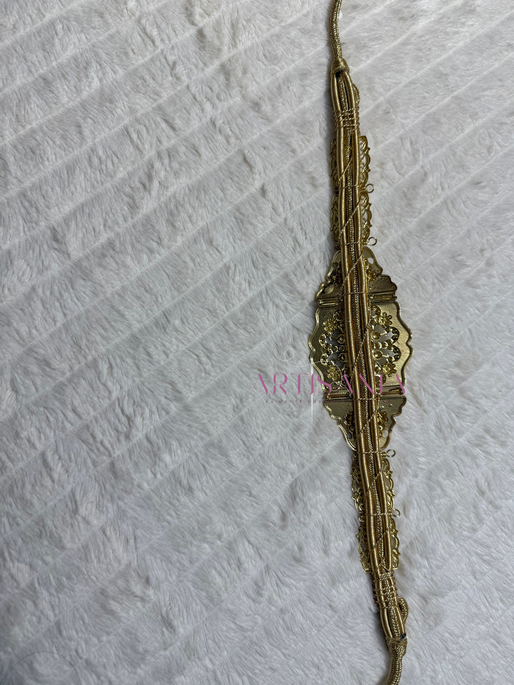 Ceinture métallique - dorée ajustable pour vos tenues simples ou traditionnelles 🇲🇦✨