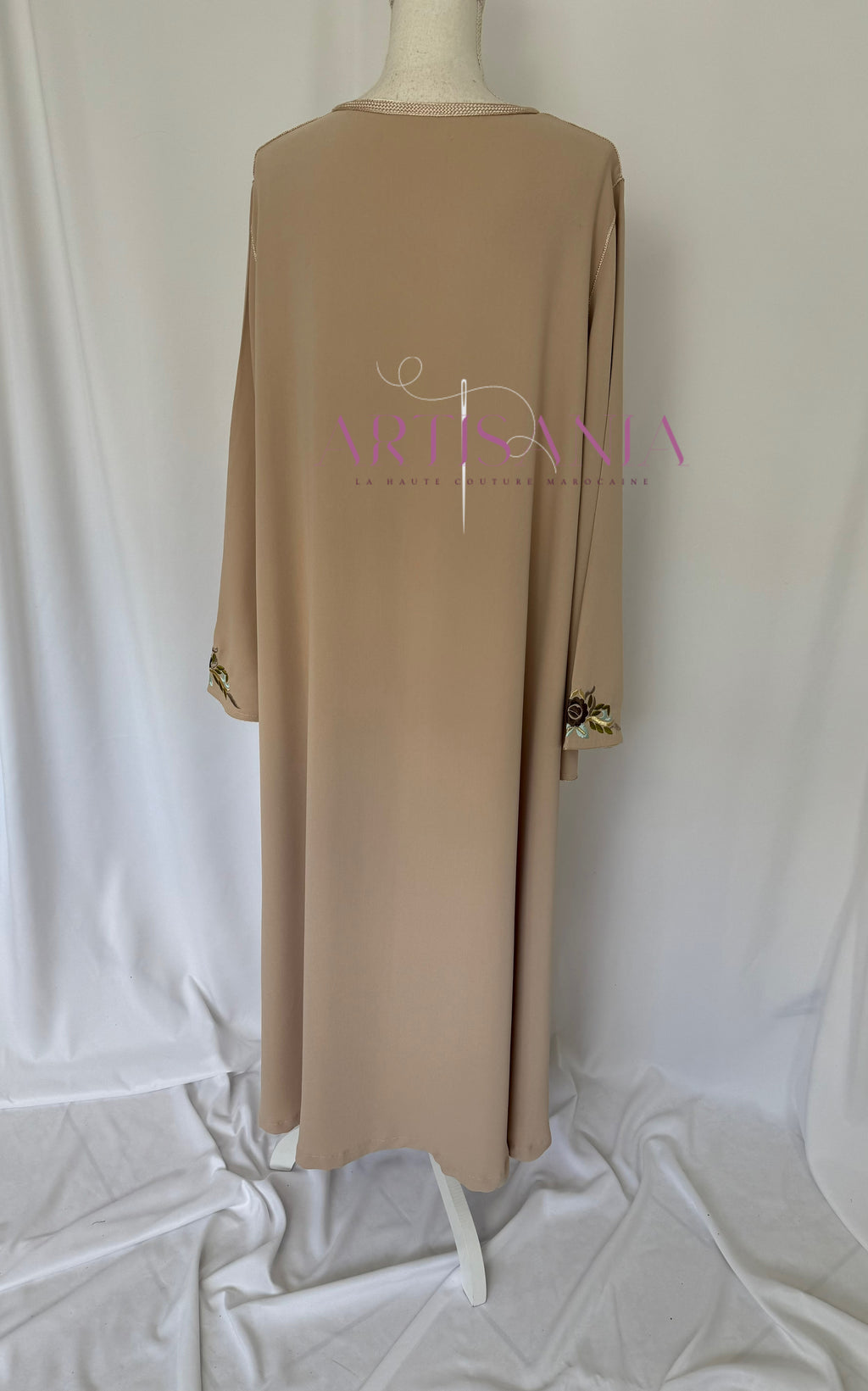 Gandoura marocaine brodée mi longue - modèle Souad 💐✨