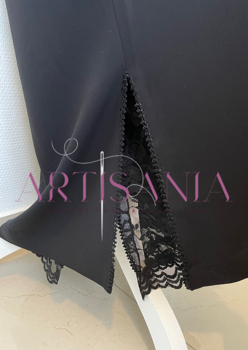 Jellaba marocaine deux pièce dentelle - modèle Radja