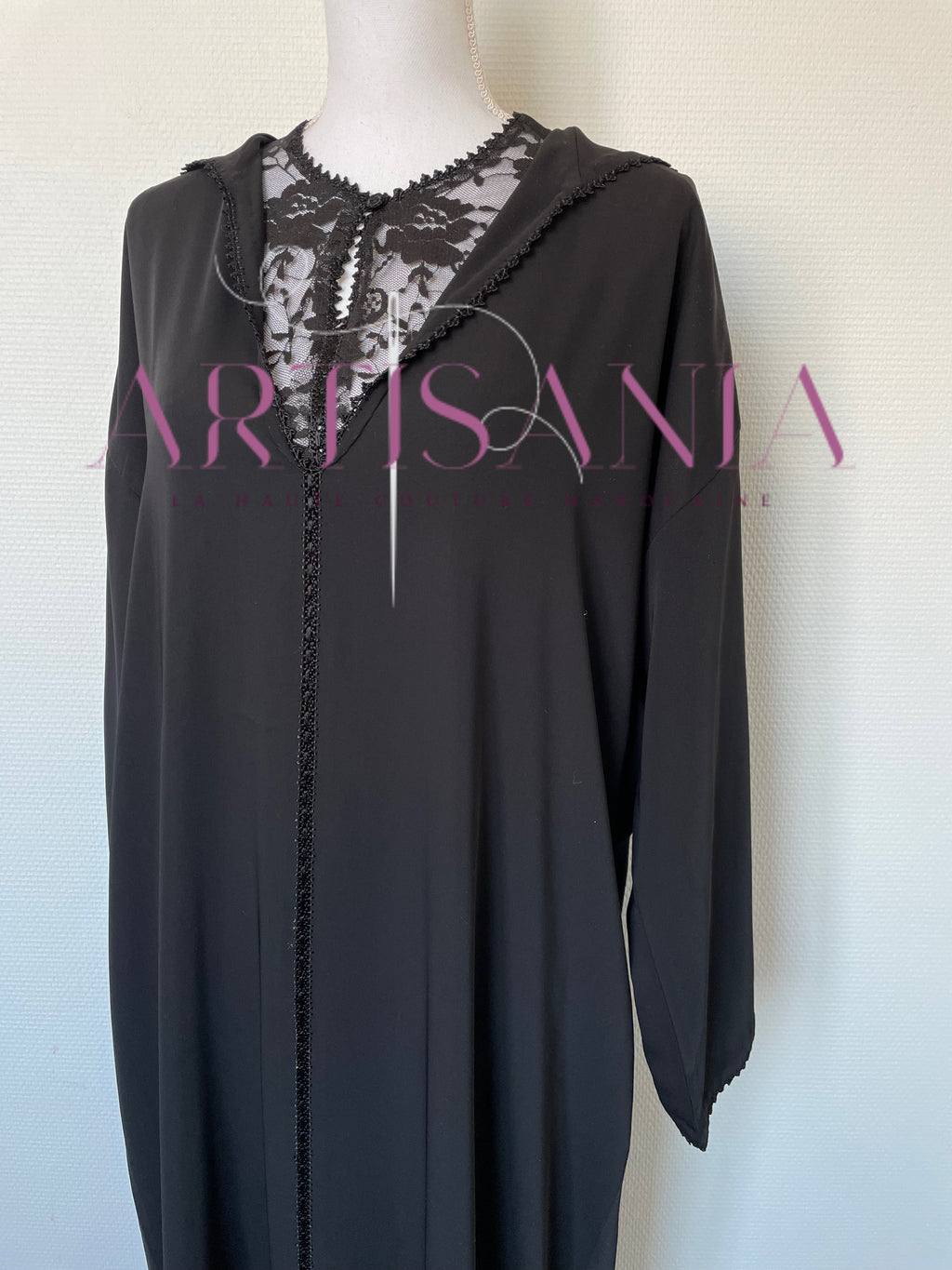 Jellaba marocaine deux pièce dentelle - modèle Radja