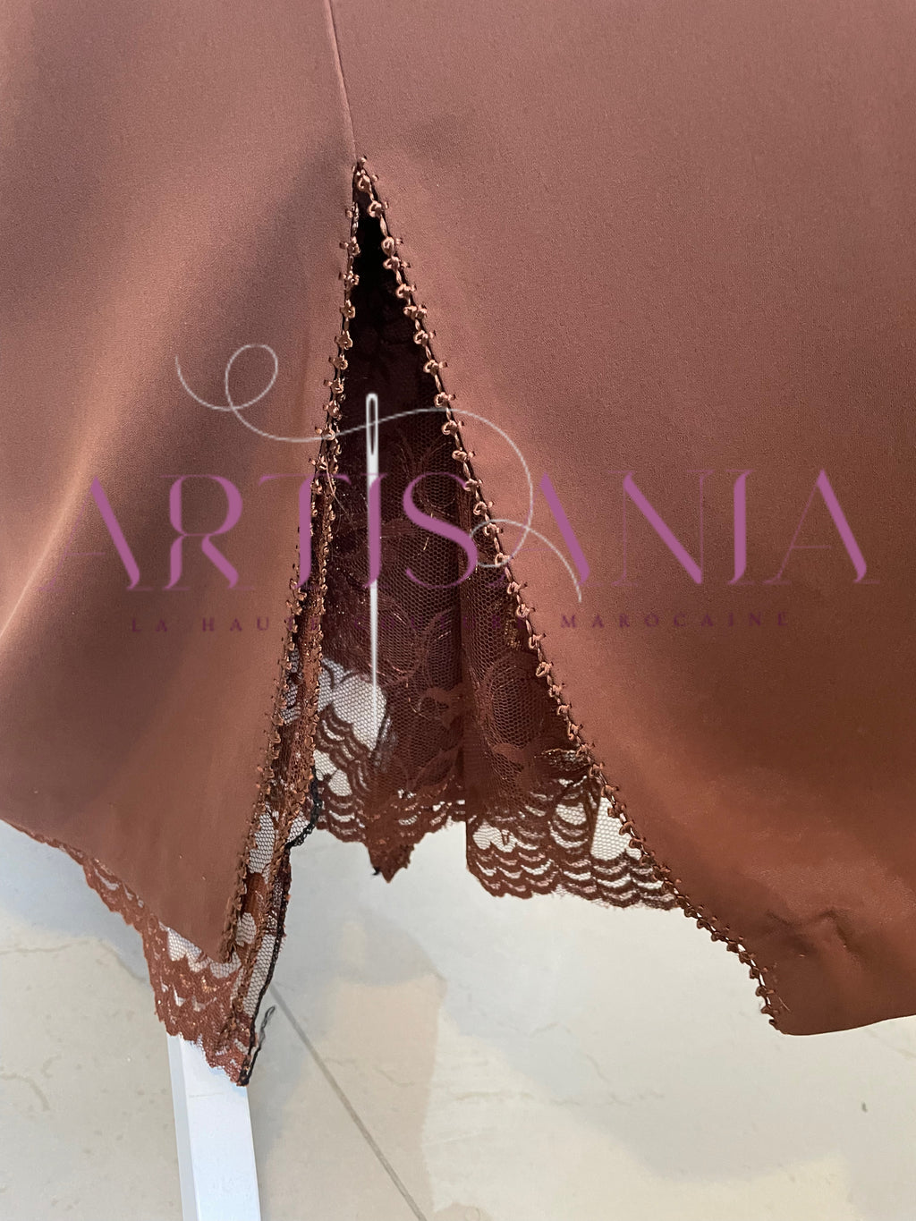 Jellaba marocaine deux pièce dentelle - modèle Radja