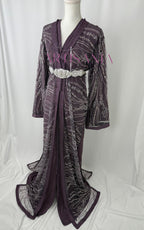 Takchita marocaine avec des perles  - modèle Tasnim