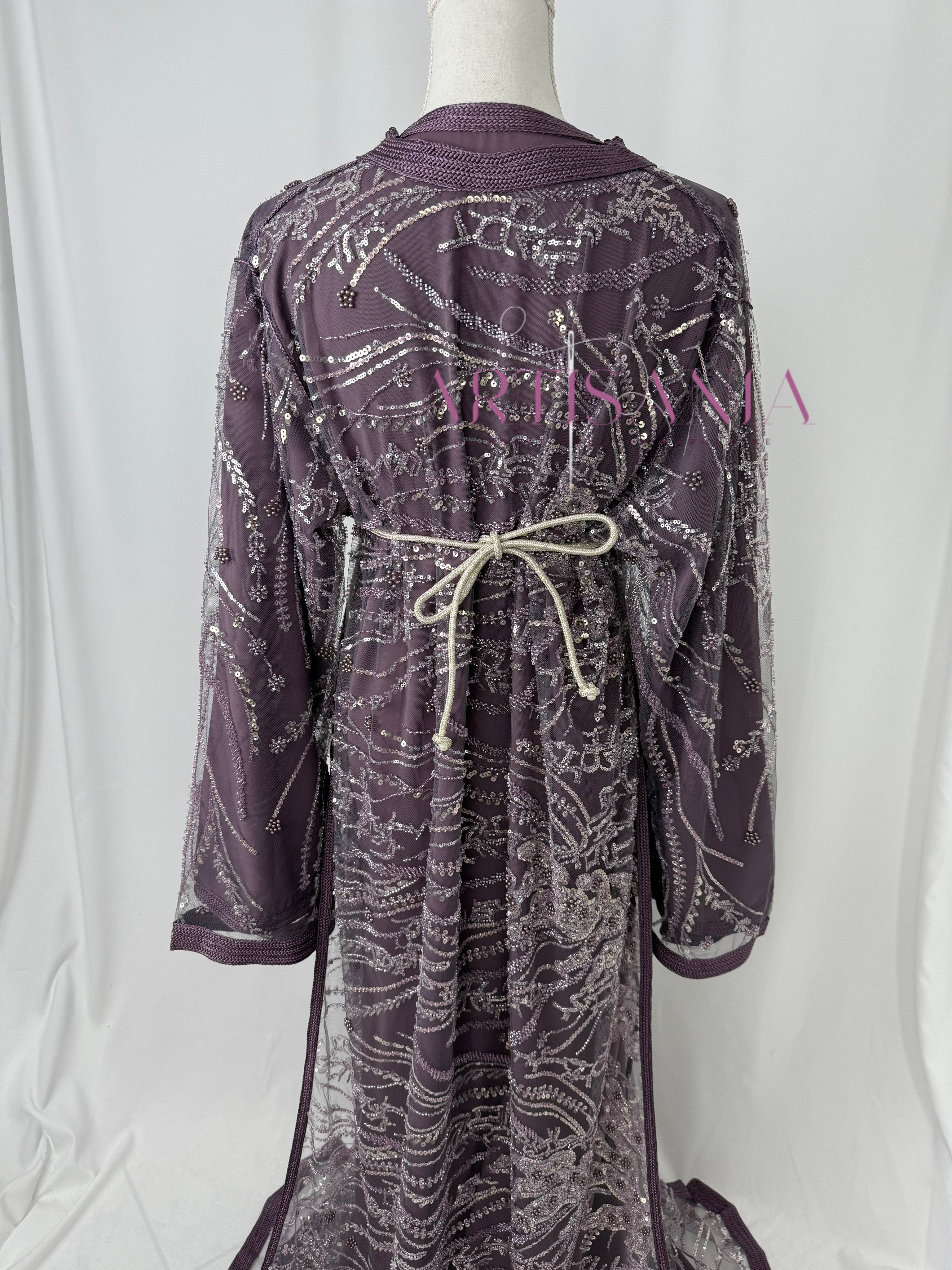 Takchita marocaine avec des perles  - modèle Tasnim