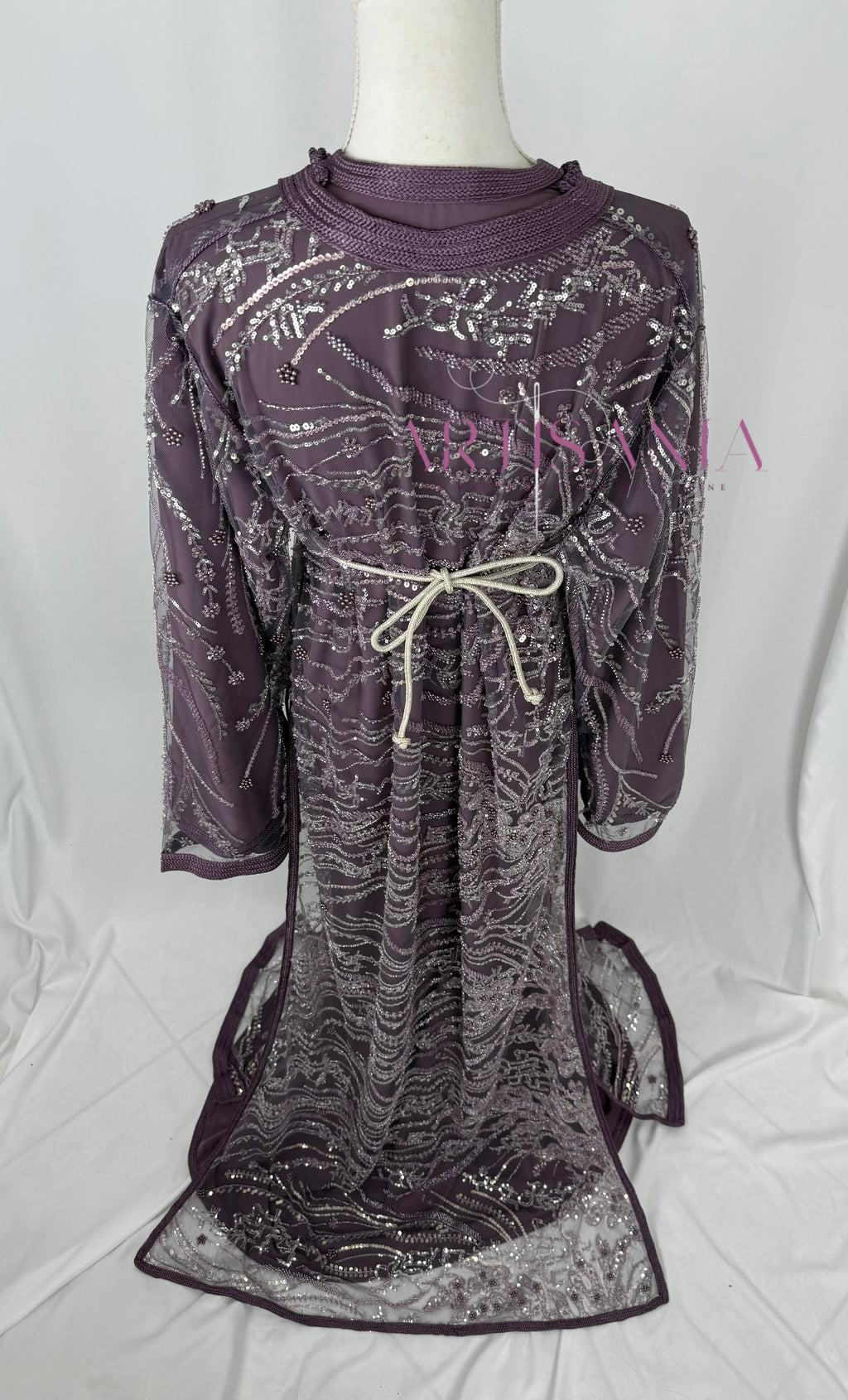 Takchita marocaine avec des perles  - modèle Tasnim