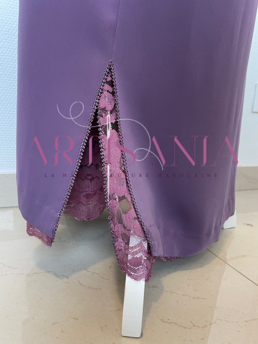 Jellaba marocaine deux pièce dentelle - modèle Radja