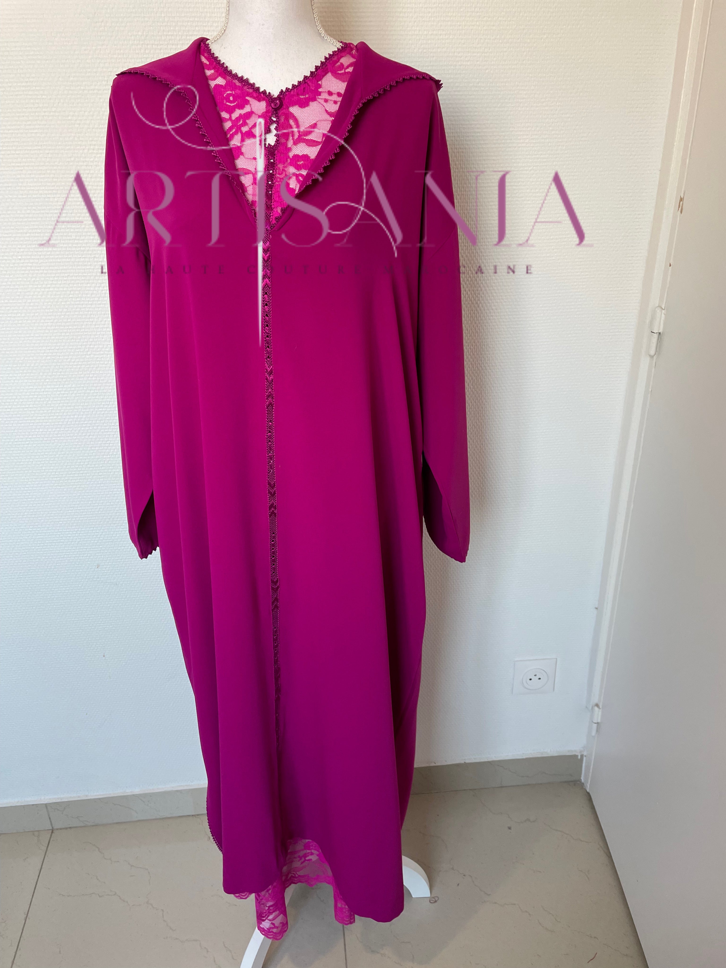 Jellaba marocaine deux pièce dentelle - modèle Radja