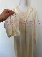 Jellaba marocaine deux pièce dentelle - modèle Radja