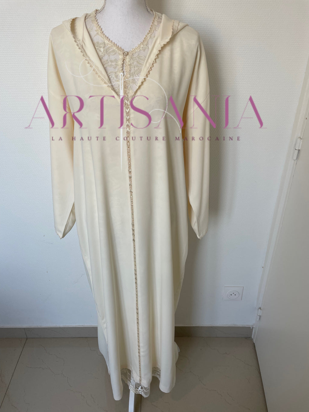 Jellaba marocaine deux pièce dentelle - modèle Radja