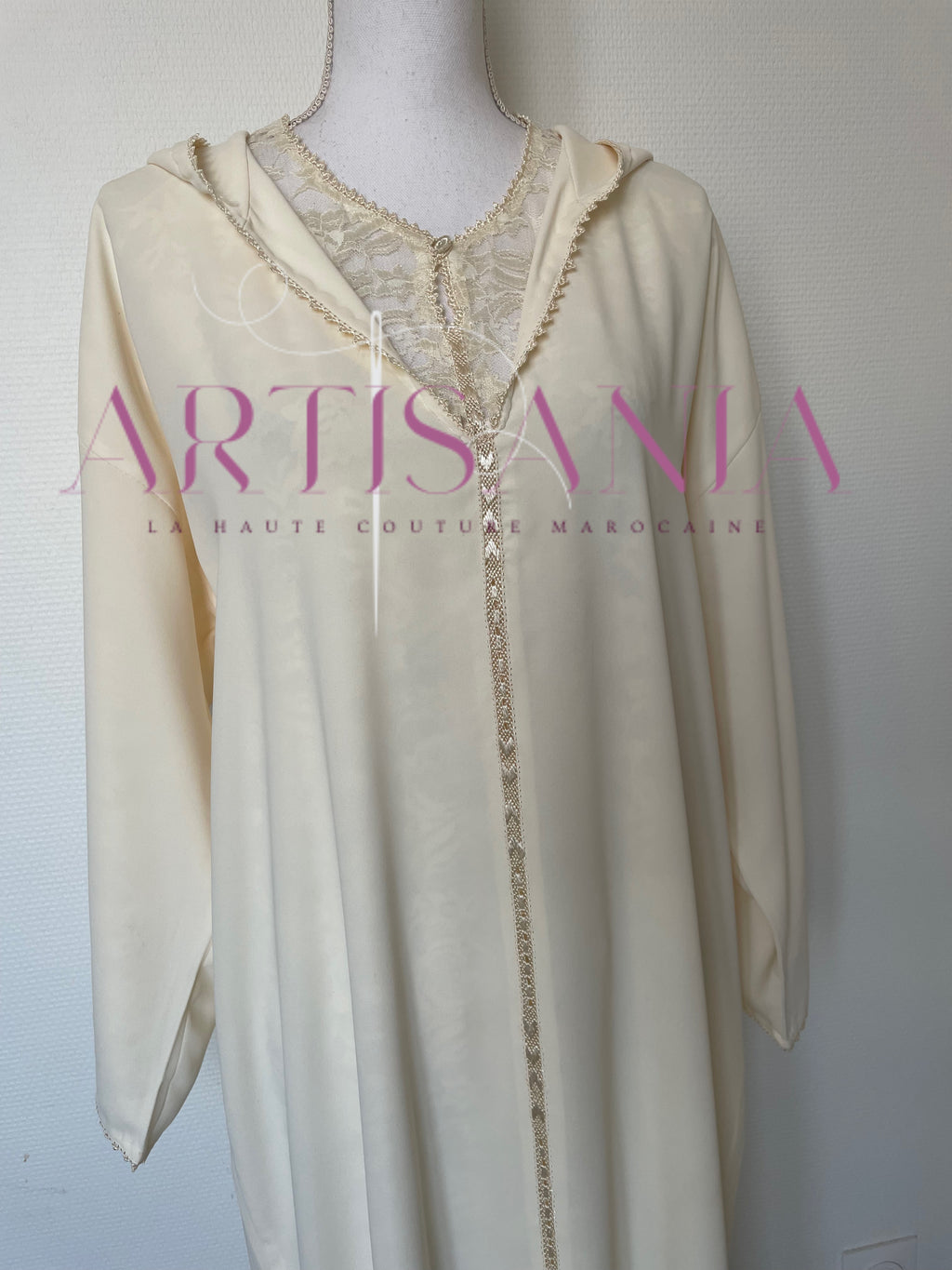 Jellaba marocaine deux pièce dentelle - modèle Radja