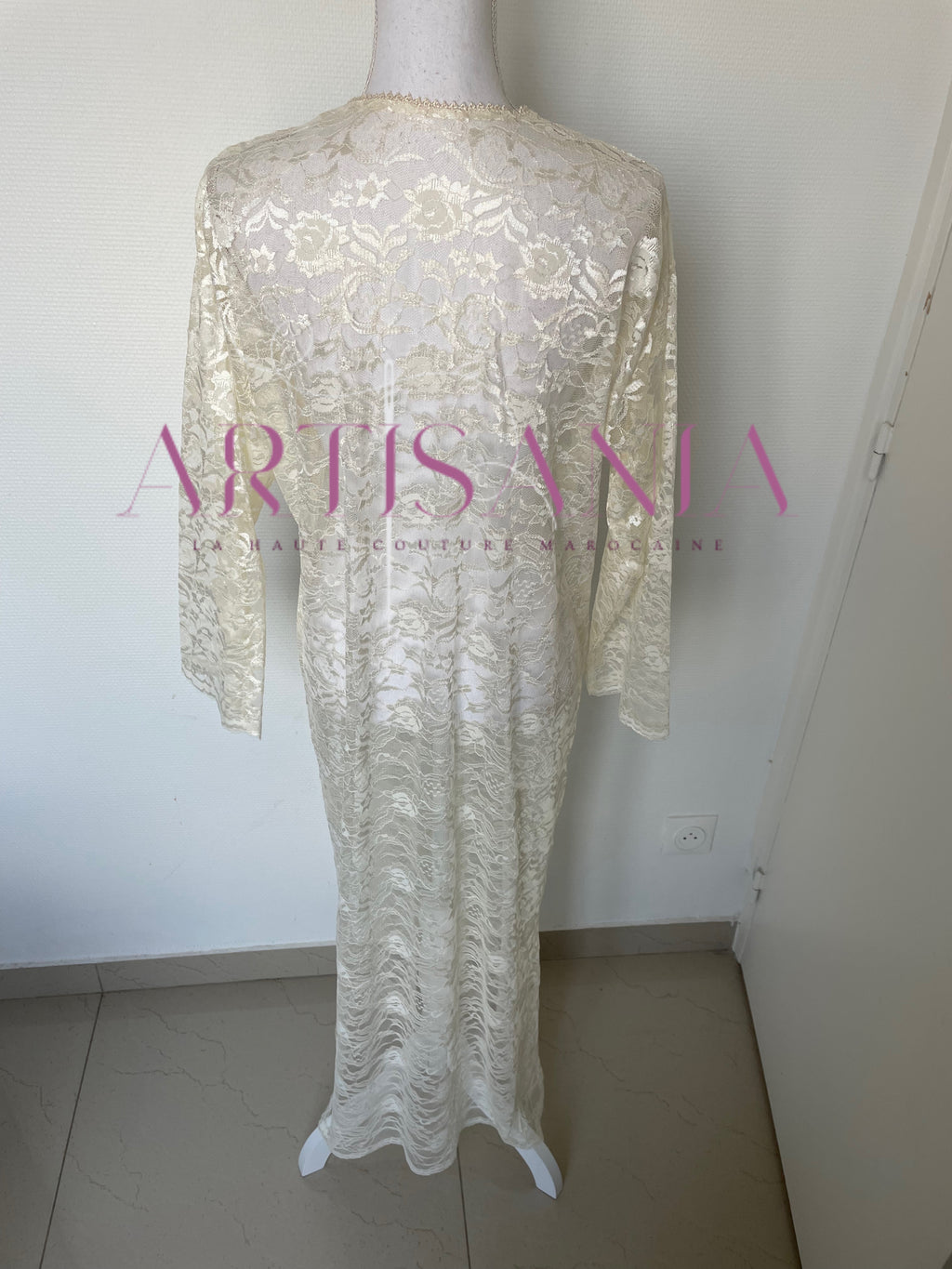 Jellaba marocaine deux pièce dentelle - modèle Radja