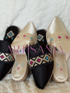 Babouche marocaine plate - modèle Adja