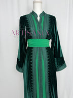 Takchita marocaine en velours - modèle Khouloud 🪡