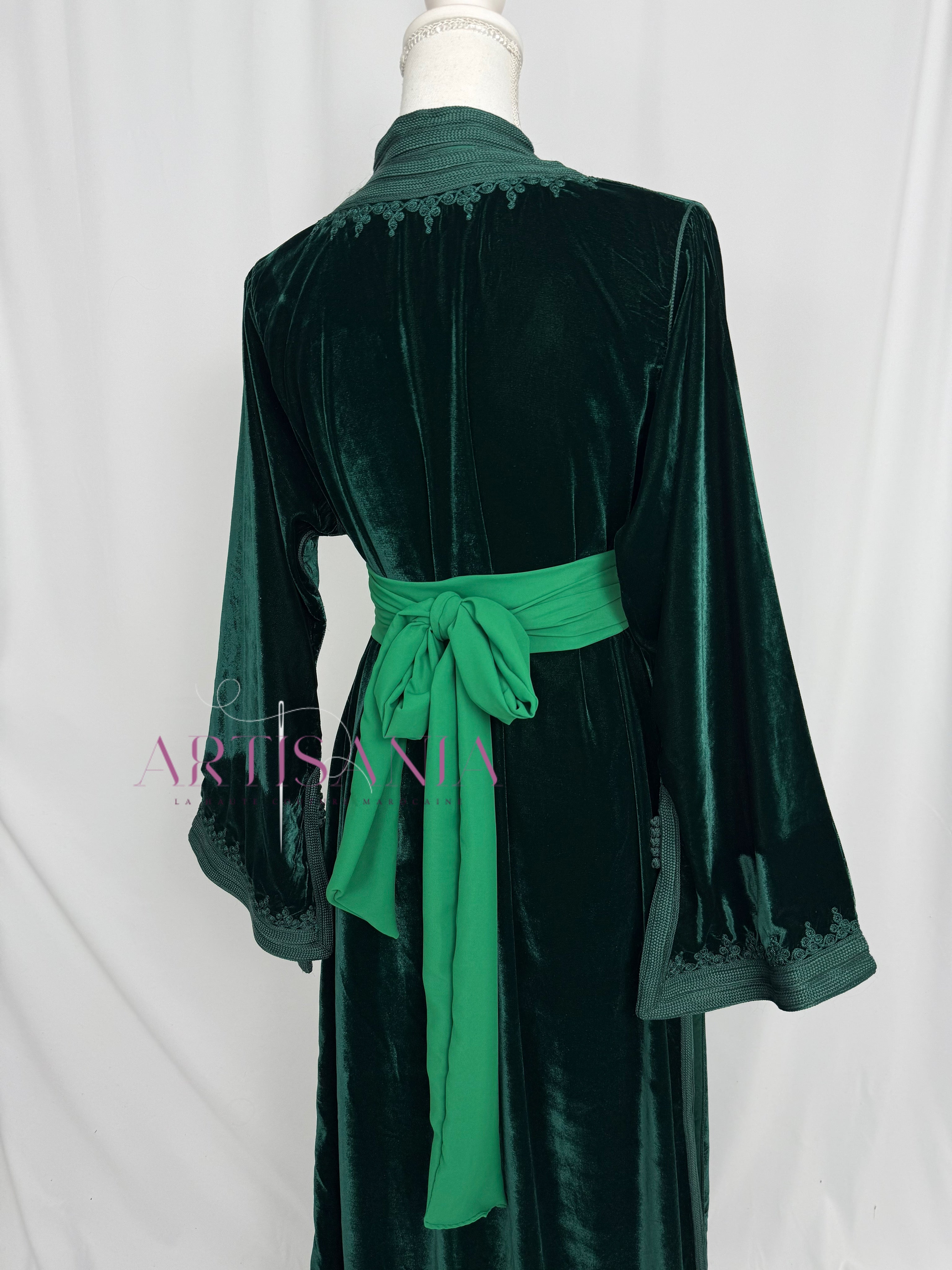 Takchita marocaine en velours - modèle Khouloud 🪡