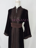 Takchita marocaine en velours - modèle Khouloud 🪡