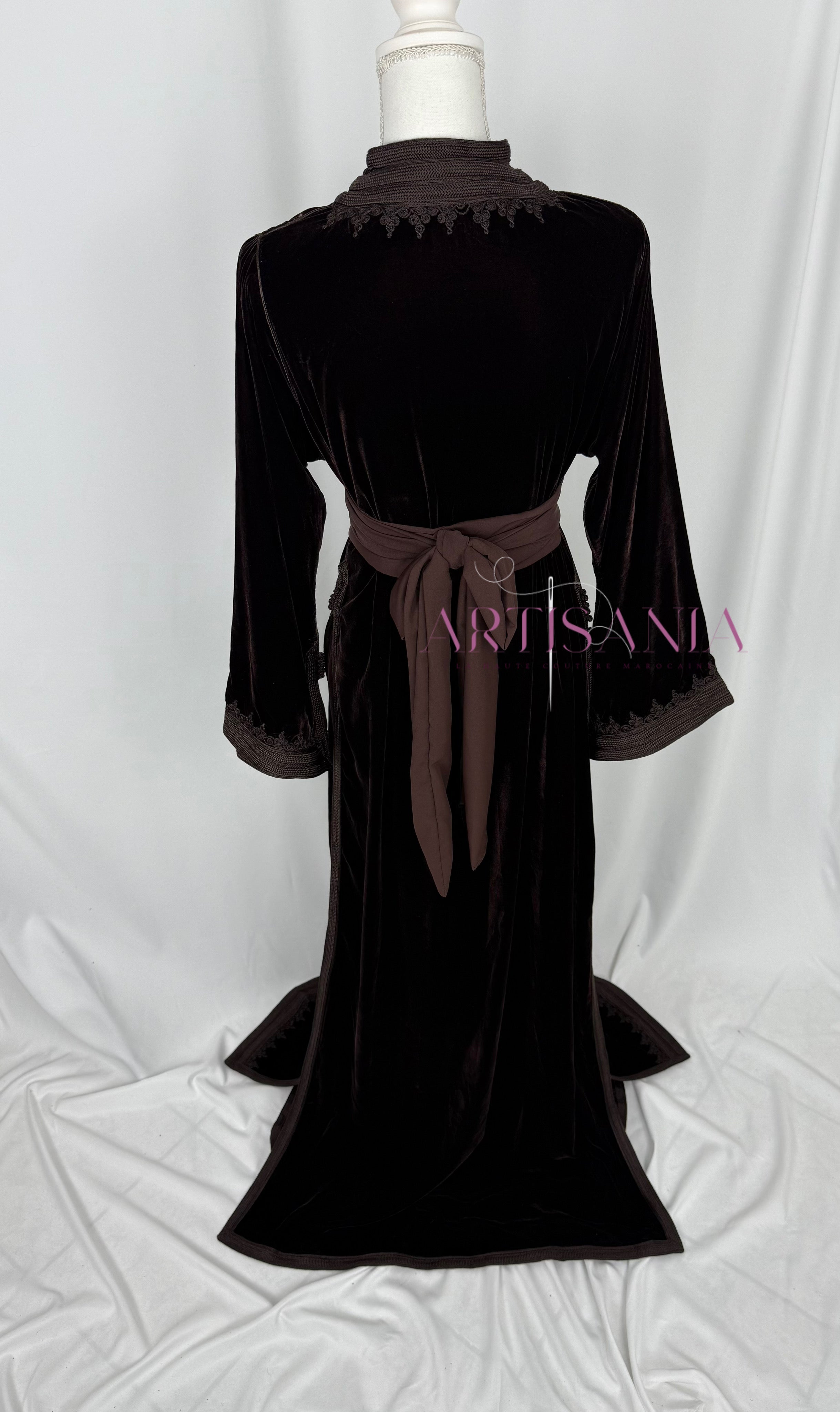 Takchita marocaine en velours - modèle Khouloud 🪡