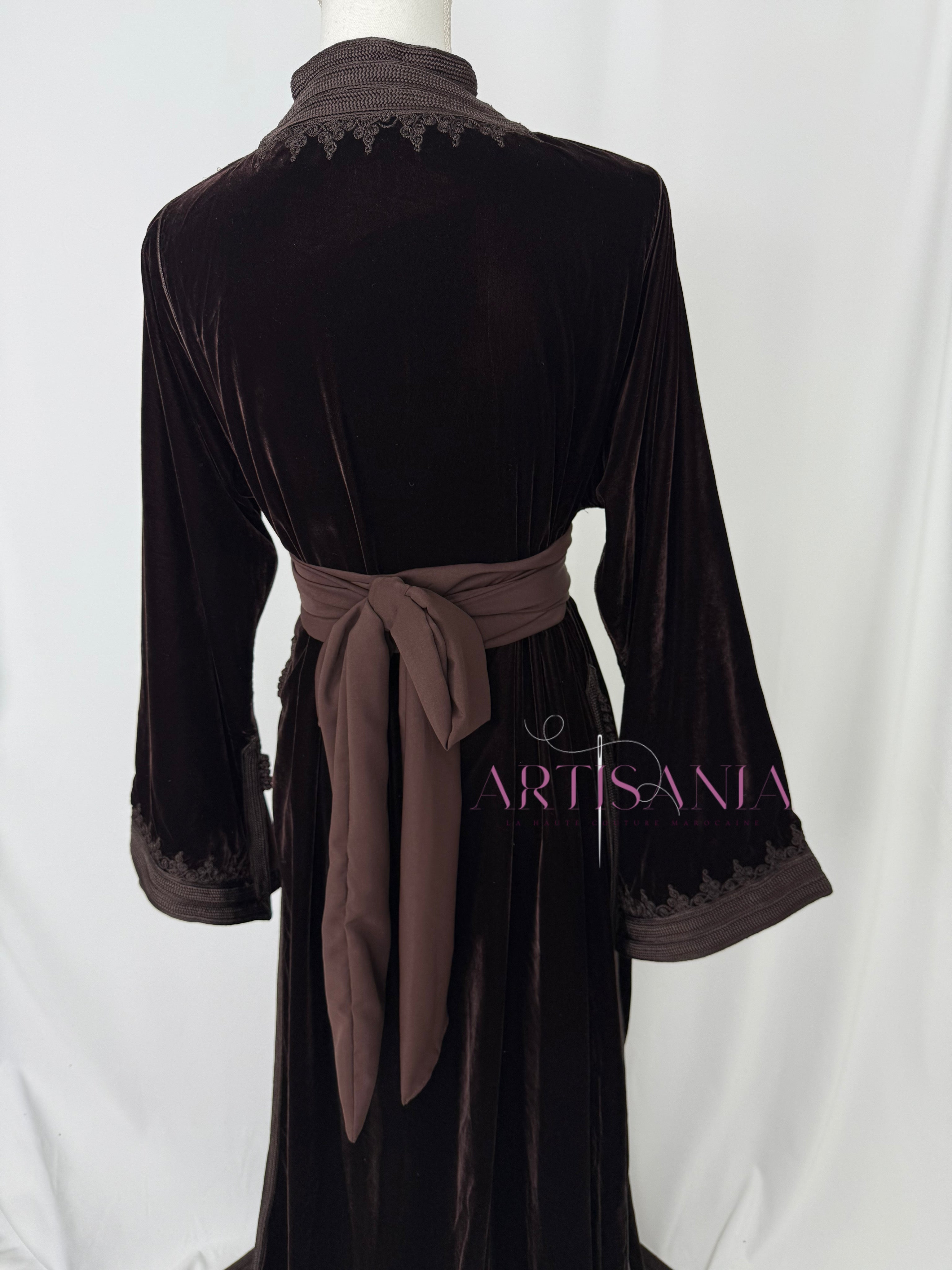 Takchita marocaine en velours - modèle Khouloud 🪡