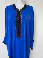 Gandoura faite main avec perles – Collection Loubna 🖤✨