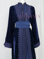 Takchita marocaine en velours - modèle Khouloud 🪡