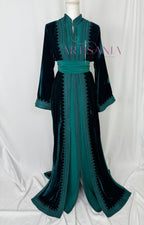 Takchita marocaine en velours - modèle Khouloud 🪡