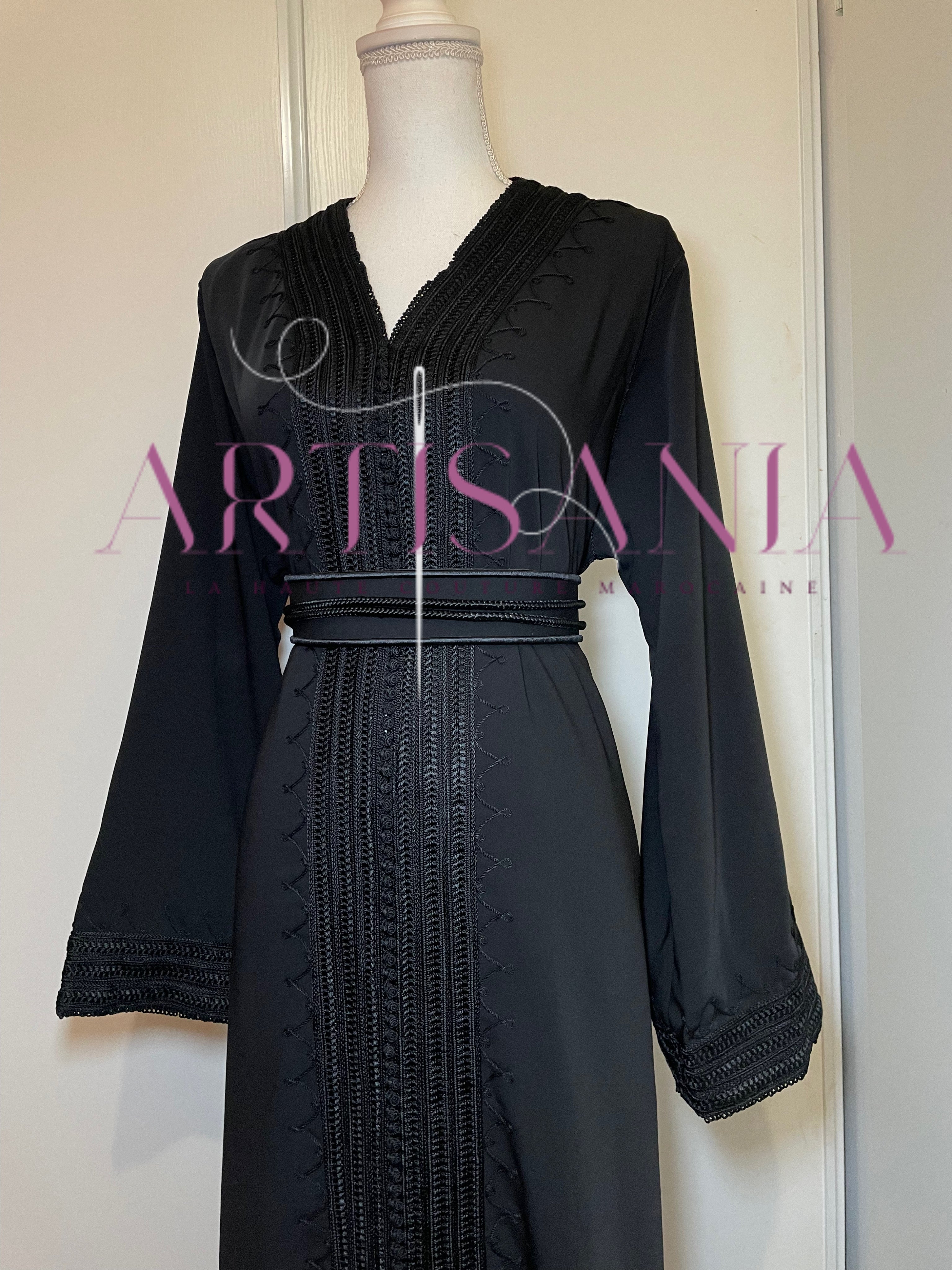 Caftan marocain simple - modèle Ilhem