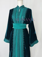 Takchita marocaine en velours - modèle Khouloud 🪡