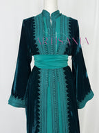 Takchita marocaine en velours - modèle Khouloud 🪡