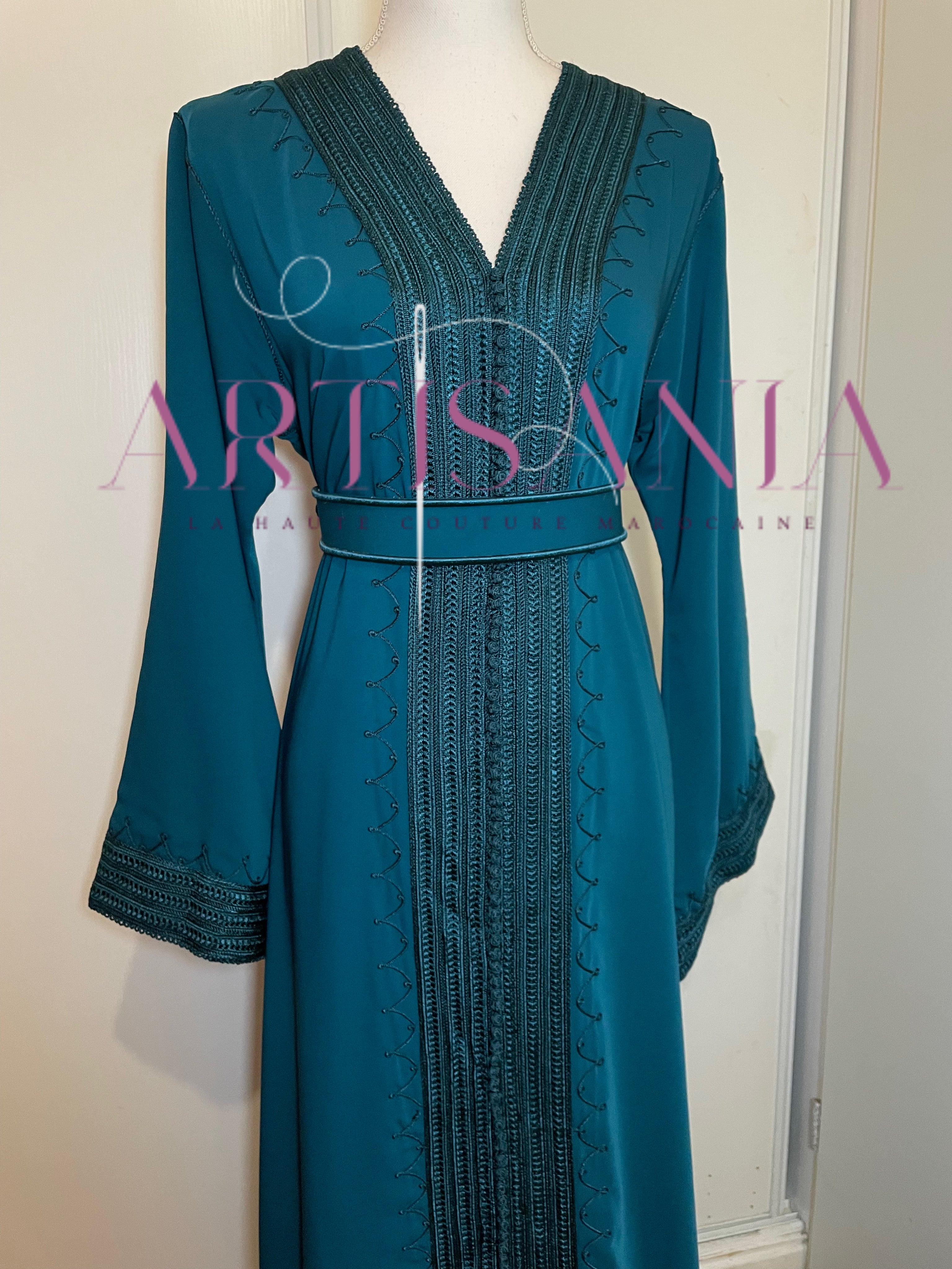Caftan marocain simple - modèle Ilhem