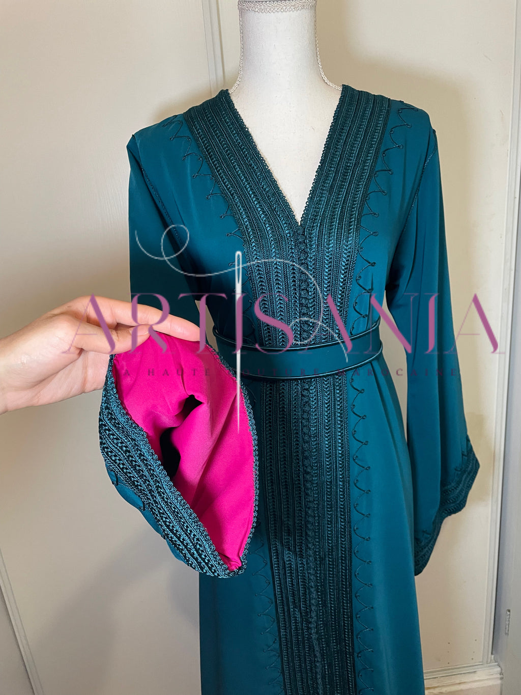 Caftan marocain simple - modèle Ilhem