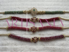 Ceintures fines ornées de perles colorées - avec bijoux ✨