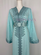 Caftan marocain modèle "Najwa" - tissu Kamkha collection Été 2026 ☀️