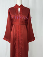 Caftan marocain  en drap de soie - modèle Nour🪡
