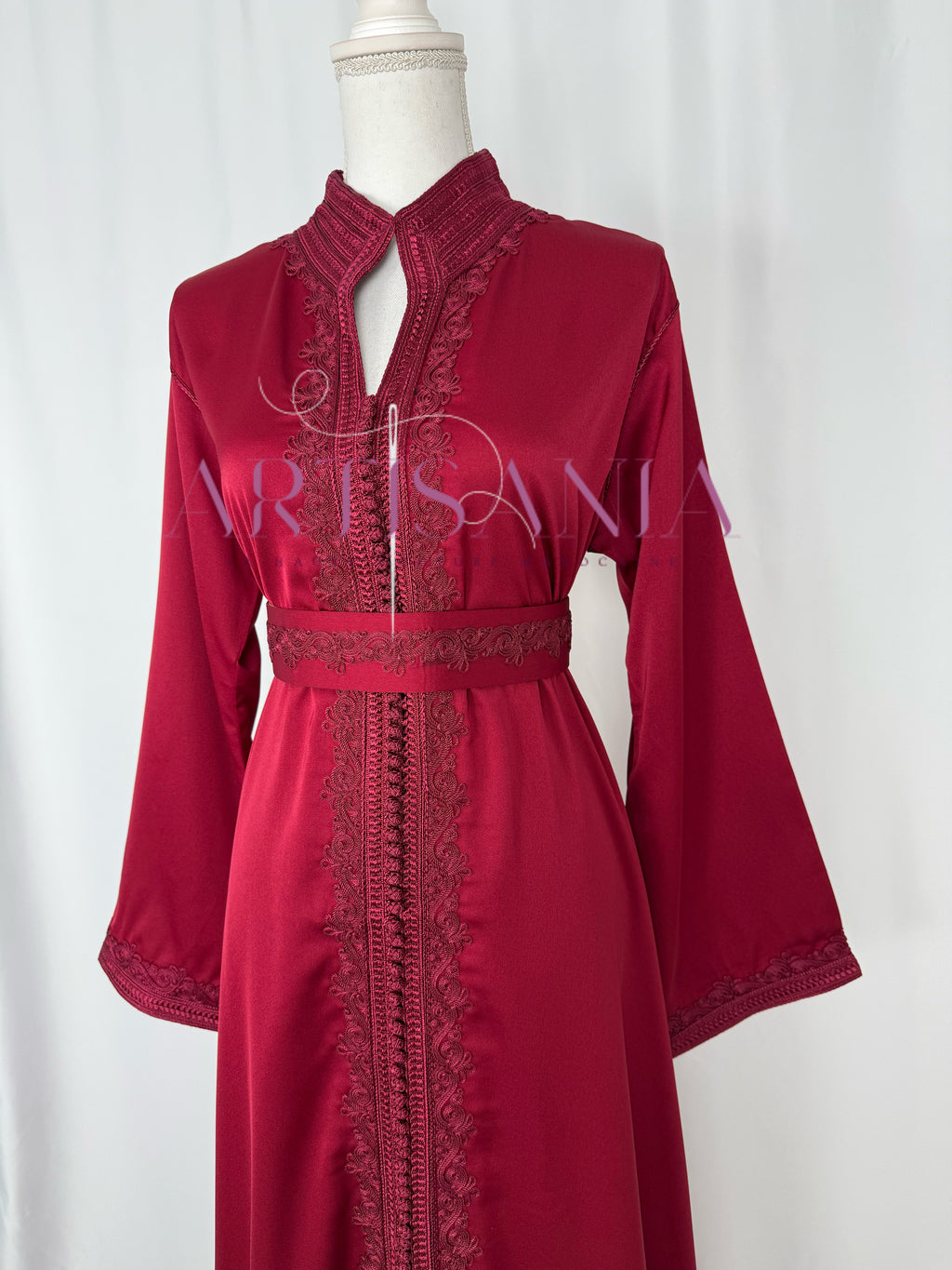 Caftan marocain  en drap de soie - modèle Nour🪡