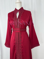 Caftan marocain  en drap de soie - modèle Nour🪡