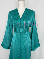 Caftan marocain modèle "Najwa" - tissu Kamkha collection Été 2026 ☀️