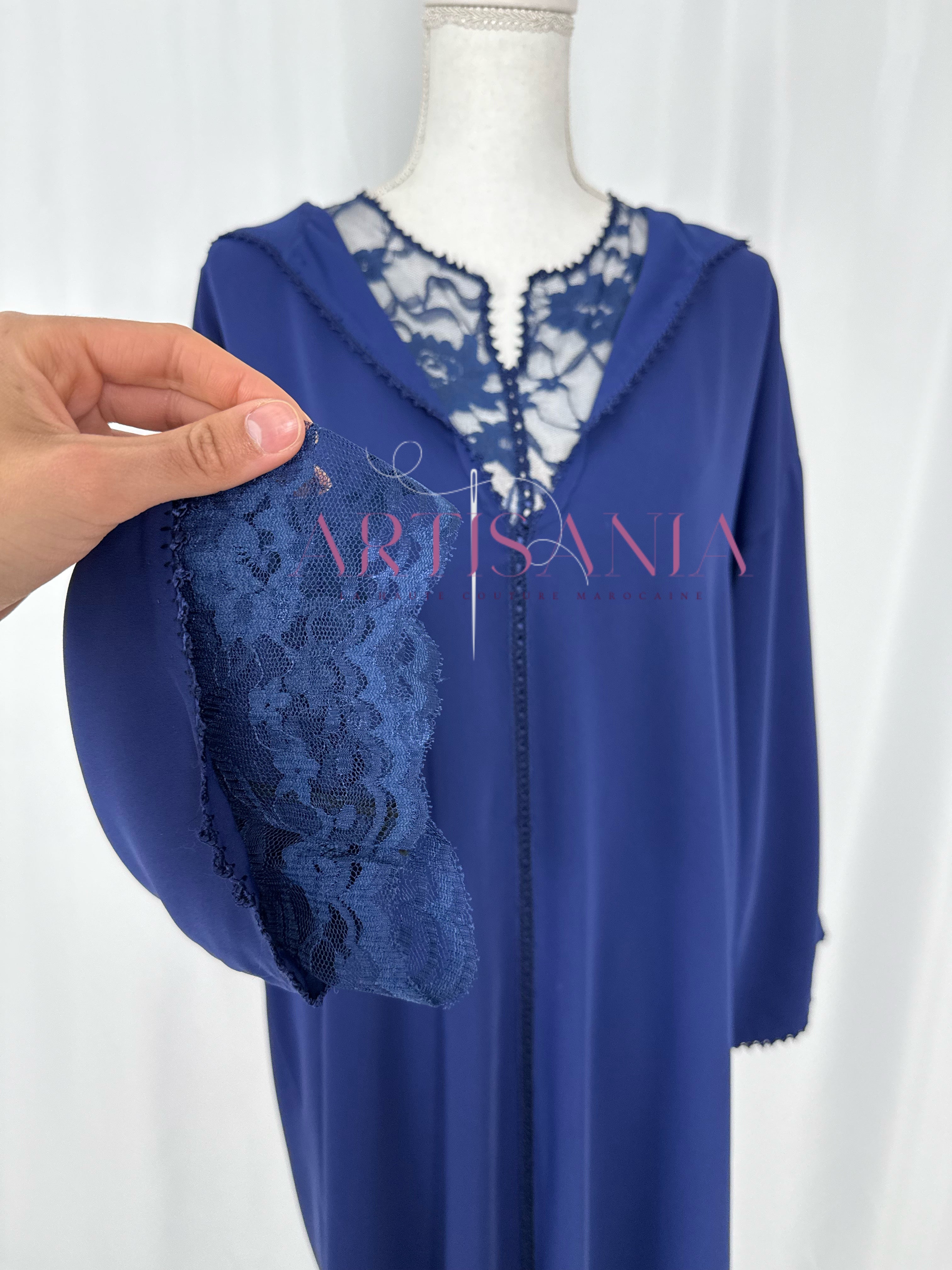 Jellaba marocaine deux pièce dentelle - modèle Radja