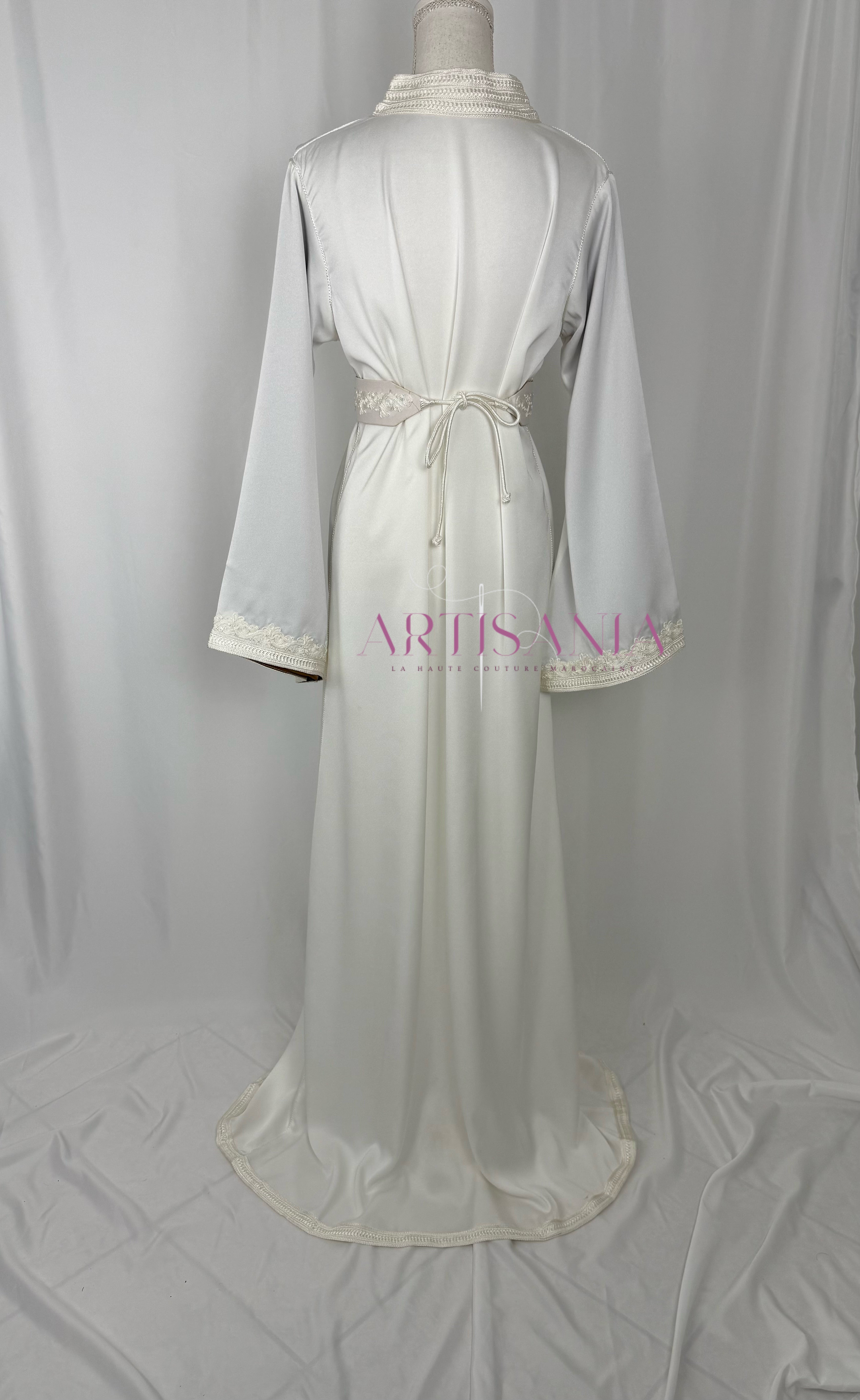 Caftan marocain  en drap de soie - modèle Nour🪡