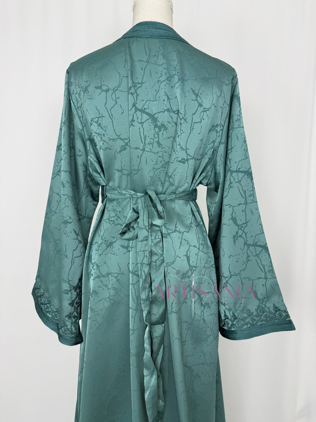 Caftan marocain modèle "Najwa" - tissu Kamkha collection Été 2026 ☀️