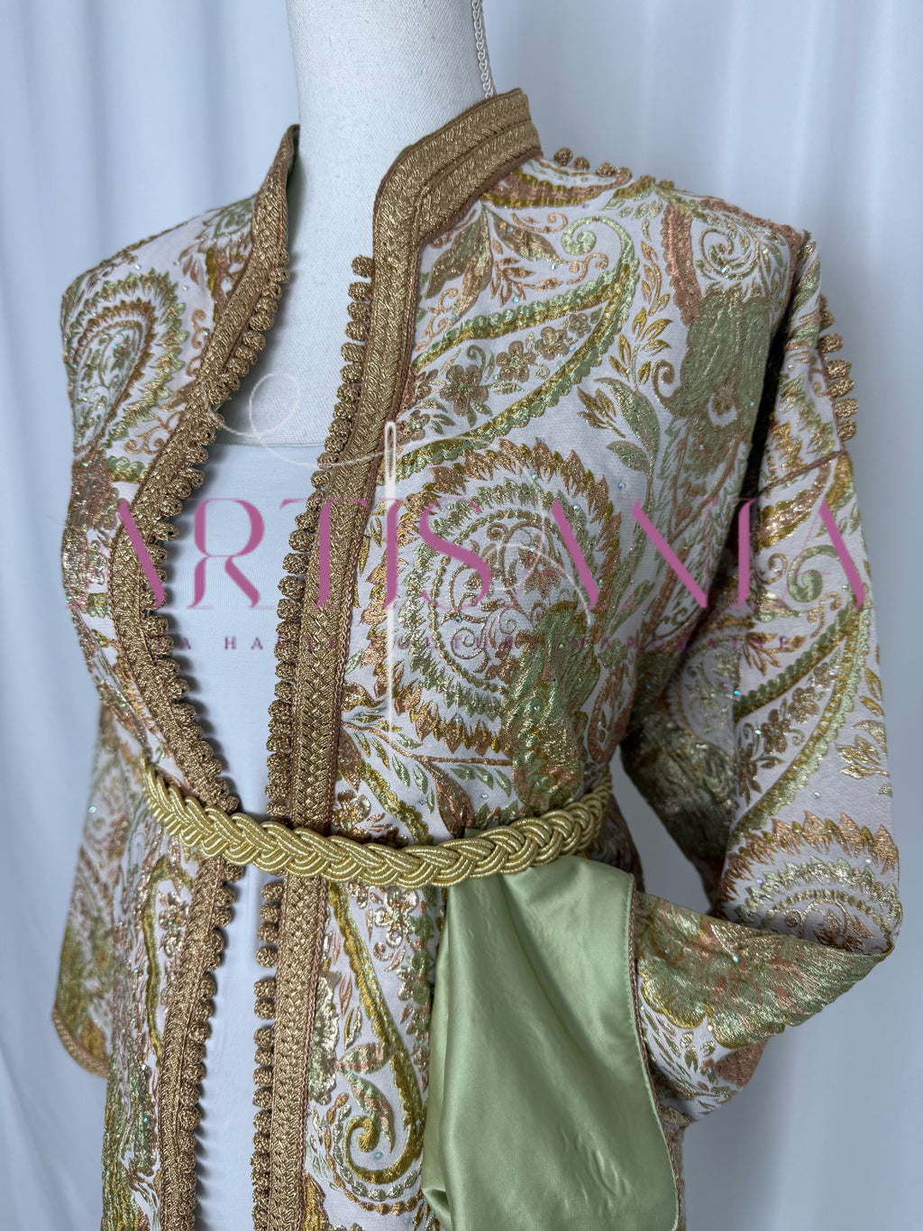 Kimono court - brocard de luxe 💚✨