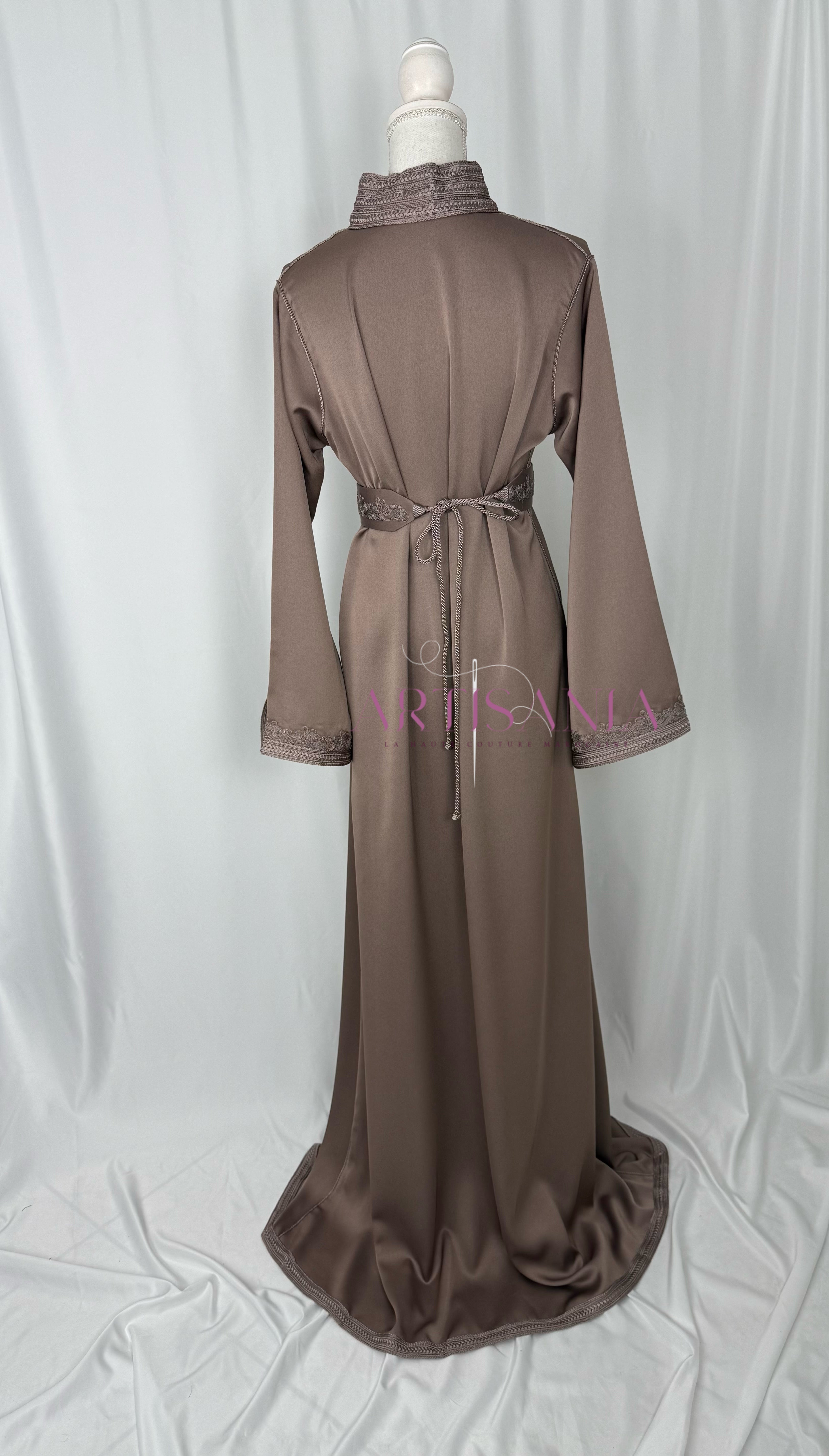 Caftan marocain  en drap de soie - modèle Nour🪡