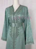 Caftan marocain modèle "Najwa" - tissu Kamkha collection Été 2026 ☀️