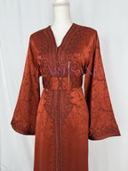 Caftan marocain modèle "Najwa" - tissu Kamkha collection Été 2026 ☀️
