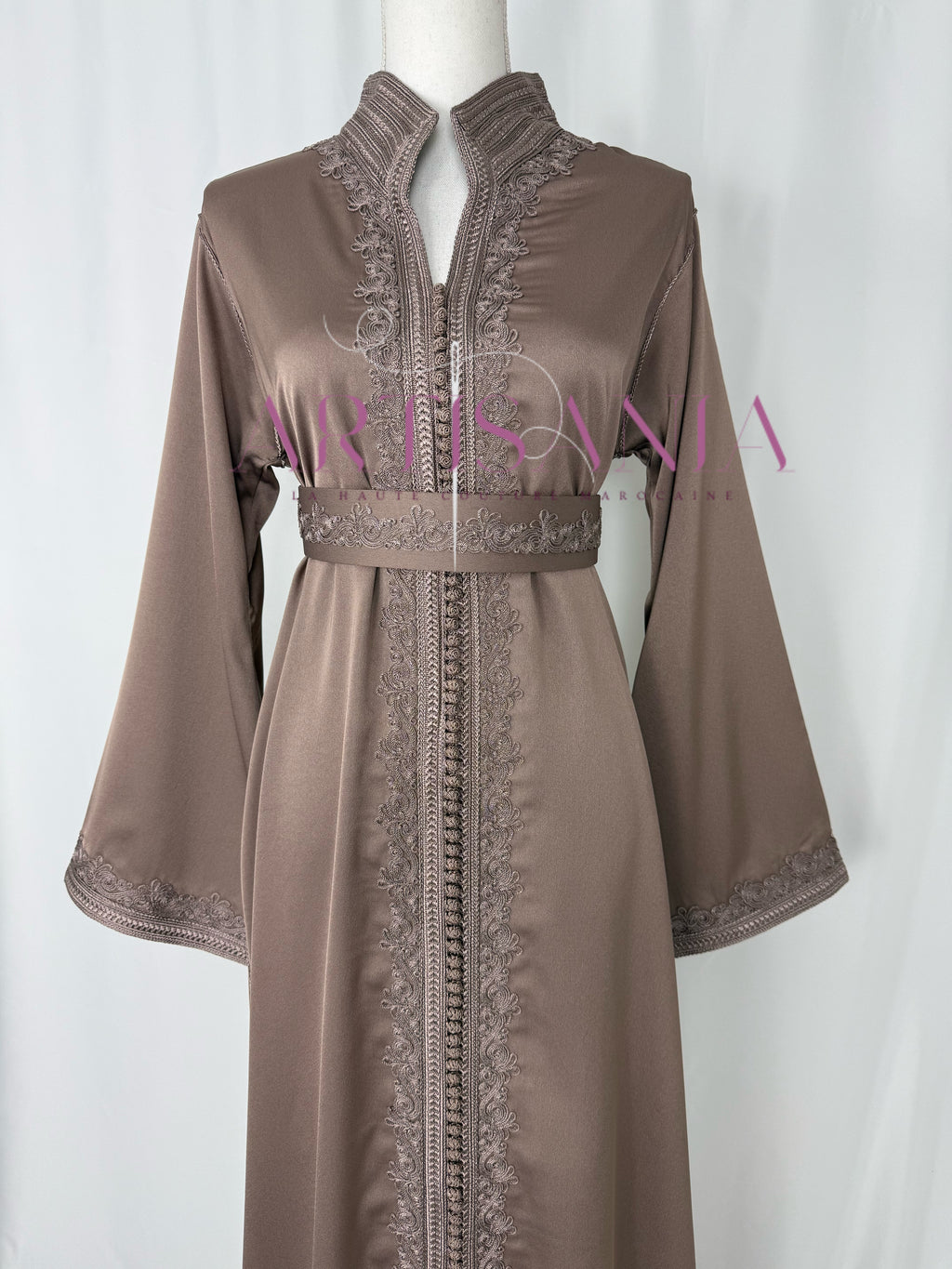 Caftan marocain  en drap de soie - modèle Nour🪡