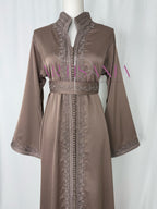 Caftan marocain  en drap de soie - modèle Nour🪡